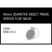 Marley Insect Proof Flap Valve - RH8119-3